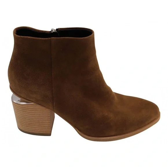 𝅺Alexander Wang Gabi Suede Tilt-Heel Bootie - Picture 7 of 8